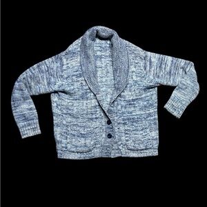 Blue and Gray Vintage 80’s Knit Cardigan